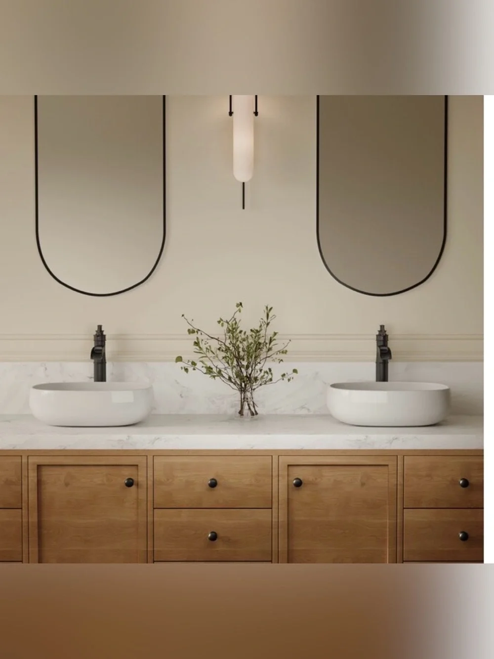New BWE Matte Black Waterfall Vessel Faucet